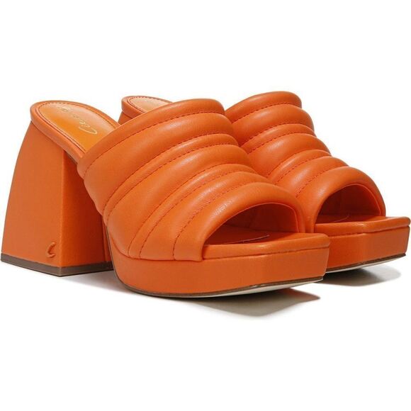 Sam Edelman Women's Marlie Platform‎ Sandal Block Heels Party Orange Size 7 $79 - Picture 1 of 11